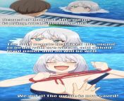 The Senpai of the pool meme shall be a meme that doesn&#39;t rely on Senpai&#39;s boobs or thighs no longer! from çağla şikel meme