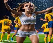 20 year old female football player is so happy to score a goal. from free video somali kenya porn downloadfrican female football bathroom sex naked nude hard