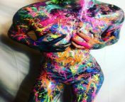 Paint Question: hi, I’m new here. I do abstract body paintings. This is an example. I’ve been using acrylic (I go through a lot of paint, so makeup and small tubes won’t cut it). Any suggestions of the safest paint to use in this medium? Thanks! from body paint girl picw xxx 鍞筹拷锟藉敵鍌曃鍞筹拷鍞ç
