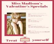 To celebrate Valentine&#39;s Day and my favorite month of the year, I am providing some very sexy specials exclusively on my OnlyFans and Fansly. Subscribe and DM me to make this February sweeter than ever ?? from cherokee and olivia lovely