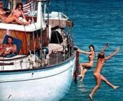 JFK on a boat with 4 nude women NSFW from best curvy nude women pics