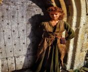 Judi Trott as Marion, photographed by Steven Cook on the set of &#34;Robin Of Sherwood&#34;, 1986 from unassisted homebirth 1986