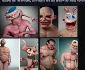 Just as I remembered! NSFWish..... &#34;Realistic real life uncanny sexy naked ren and stimpy that look human&#34; from pramita banik sexy naked