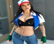 Ash Ketchum cosplay from pokemon femboy fuck ash ketchum nurse joy