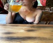 flashing tits in a pub from mallu lady sindhu tits fondled a