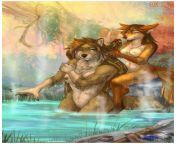 [X] Hot Springs (art by me, Foxinajacket @ Twitter) from xxxand x hot blouse aunty videosk ru nudism ls