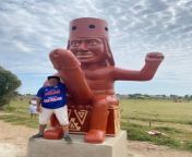This statue of an indigenous Mochica man with a giant penis in Moche, Peru. from naked pakhifrican man fucking by big penis in