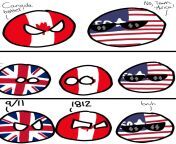 Average Canada vs America Argument from mini comic américa canada