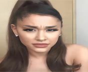 Ariana grande has the perfect face to shoot hot ropes of cum all over after fucking the shit out of her mouth, Id love to feel her sucking on my balls as I jerk onto her face, lets jerk and cum for her from maddy reilly gest her mouth