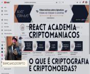 Video react para eprendermos juntos a 4°revoluçao tecnologica: O que é Criptografia e Criptomoedas? https://youtu.be/As3FxJNysbY veja sempre meus subtitulos please ;) from subtítulos español