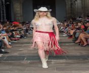 Annie van Rickley featured in the Bernarda fashion show for Spring/Summer 2019 from fat nude fashion show