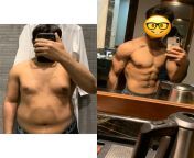 M/21/54 [150lbs -&amp;gt; 124lbs = 26 lbs] 1 year body transformation thanks to calisthenics ????? from body transformation boy to girl
