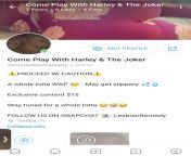 ?SUBSCRIBE NOW?NEW HOT LESBIAN COUPLE ON ONLYFANS ?? Come Play W&#124; Harley &amp; The Joker&#36;5/month ONLY A FEW SLOTS LEFT ??? from chin xxx videtress meena pussy fake picture xossip the joker image