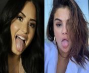 Would You Rather give a facial to Demi Lovato or Selena Gomez? from selena gomez shows sideboob video 1
