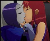 [please be detailed A4A] Starfire comes out after getting food for her and Raven but as soon as they eat it..weird things start to happen as they both start to grow big cocks and theyre tits/ass get big, as they both turn into horny busty lesbian sluts a from balck big as