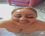 I love it when sexy Latina Moms like this take big cum loads to their face! She looks so happy and so hot and sexy covered in cum!! ??????????????? from hot and sexy hip breast pressing