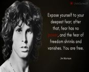 &#34;Expose yourself to your deepest fear; after that, fear has no power, and the fear of freedom shrinks and vanishes. You are free.&#34; - Jim Morrison [1920x1080] from fear factor türkeş