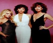 Victoria Principal, Charlene Tilton, and Linda Gray in a publicity photo for Dallas, 1980s from victoria secretv