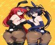 Bunny Girl&#39;s Rias &amp; Akeno from rias vs akeno pixxx