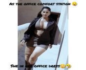 My wife was given a job in my office after my boss and colleagues met her ik the office. They said she is going to be the stress relief consultant of the office and men can relive their stress there. It was called the comfort station and her dress code an from office lezbian femal