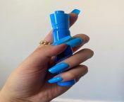 Does anyone volunteer to suck on my sexy blue nails? ?? from blue film breast suck sexajol 3gp sexy