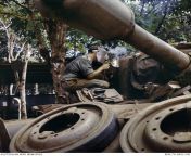 Vietnam War. Nui Dat, Phuoc Tuy Province. 1970. Work being done on a Centurion Mk V/1 of A Squadron, 1st Armoured Regiment, Royal Australian Armoured Corps (RAAC). (637 x 654) from nui nui milkoo