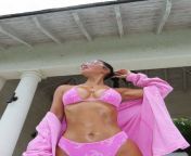 Kim Kardashian Pink Bikini Boobs ! from kim kardashian pregnant bikini