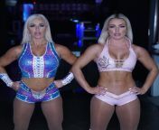 Dana Brooke and Mandy Rose from wwe jimmy uso and mandy rose