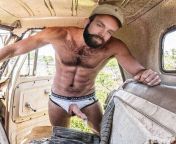 I normally dont pick up hitchhikers but you were standing on the side of the road in those tidy whities so I had to stop. Let me help you with that load son. #beard #hairy chest #hitchhiker #condom #tidy whities #truck from tidy