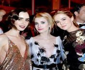 Lily Collins, Emma Roberts, and Zoey Deutch from ramirez and zoey gangbang hd