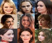 Who would you rather have attached to your hip? (Emma Stone, Cara Delevingne, Lily Collins, Natalia Dyer, Alice Bradburn, Taylor Swift, Kaitlyn Dever, Emma Mackey, Jenna Coleman) from emma mackey naked