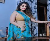 Aniza Hazel in Blue Saree from blue saree sex page