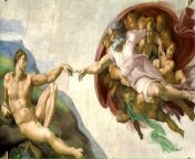 THE CREATION OF ADAM (c. 1511) by MICHELANGELO from radhea creation