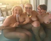 Three nude milfs in a hot tub from queen rogue hot tub