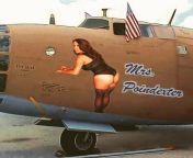 u/just1hello painted my likeness on his B-24 vintage bomber. Times up for them Krauts, boys!??? ?? from vintage nudist teenage boys