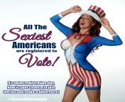 Gender swapped Uncle Sam (Aunty Sam???) - It&#39;s register to vote day! from indian uncle and aunty ex scam