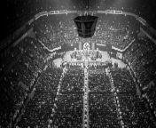 Madison square garden. On February 20, 1939, 22000 members of the German American Bund, a pro-Nazi group, met for a political meeting. Nazis in New York from 2005 wwe madison square garden match