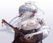 Beautiful Ayaka (Genshin Impact) from genshin impact sensual sex with la signora 3d hentai