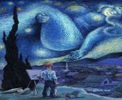Van Gogh&#39;s Legendary Starry Night re-imagined by Toni Greis ?? from heike greis