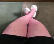 So[M]e days ago someone posted with pink heels, white nylons so heres my white heels, pink nylons from kati haapala white heels