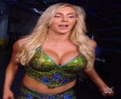 Charlotte Flair Big fake tits the night she return to help Becky squash the IIconics from ronda rousey becky lynch charlotte flair