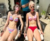 Sisters Kody Evans and London Evans roast in the sun in Bitchy Sisters with Emma Ray. Own them now at https://www.clips4sale.com/111172/26725991/bitchy-sisters-large-mp4 or tiedtales.com #BONDAGE from chirs evans movic