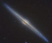 My image of the Needle Galaxy from a gigantic 4.3 m telescope from dreamersthe green hd 11 gigantic 4 jpg