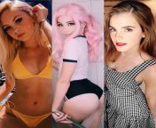 Jordyn Jones, Belle Delphine, Emma Watson. Collared and leashed fuck pet, public gangbang, rough anal and ass eating. Who and why? And who you cumming on? from gangbang girlsrimming anal teen jpg
