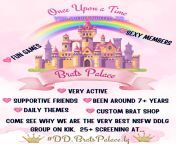 25 + NSFW DDlg group very active, supportive, sexy group.Around 7+ years.Screening at #dd.bratspalace.lg from sexy group com
