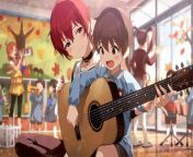 Onee-san teaching a boy how to play guitar from asmr ero dual onee san ecchi mouthsounds