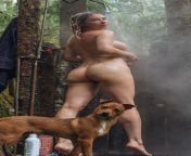 Дама с собачкой from Горячая пышная дама подставляет свою киску под член в ванной
