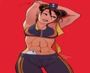 Chun-Li gets her stretching in, plus those abs! (vashperado) from gets sexyajal prabhas nudetar plus seriel disha imageleeping mo
