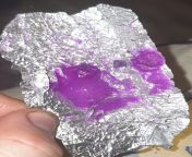 I had 2 cp presses and some purple Molly that soda spilled on in a piece foil overnight. Would it still be good if I let it dry and scraped off the purple? Shit looks crazy. from menores cp