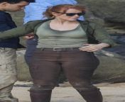 Bryce Dallas Howard on the set of Jurassic world: Fallen kingdom from jurassic world hindindian girls with her l